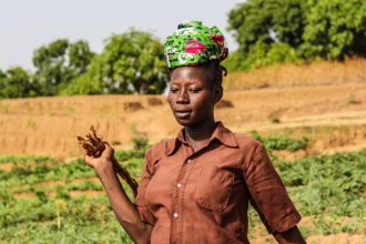 Cultivatrice à Doyaba au Tchad