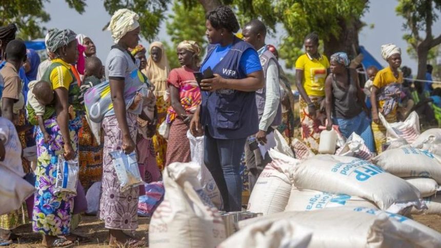 Distribution de denrées alimentaires par la PAM