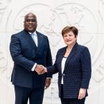 Le président Félix Tshisekedi et Kristalina Georgieva, directrice générale du FMI