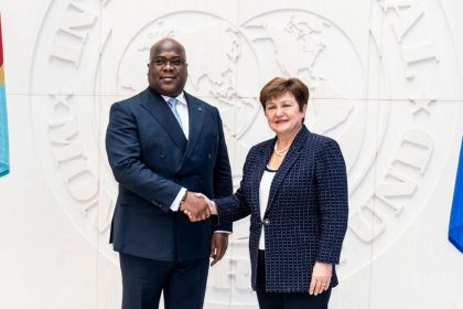 Le président Félix Tshisekedi et Kristalina Georgieva, directrice générale du FMI